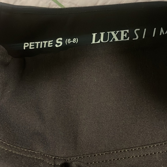Luxe Slims capri length leggings with wide waistband. Size Petite S. Never worn. - Picture 7 of 7